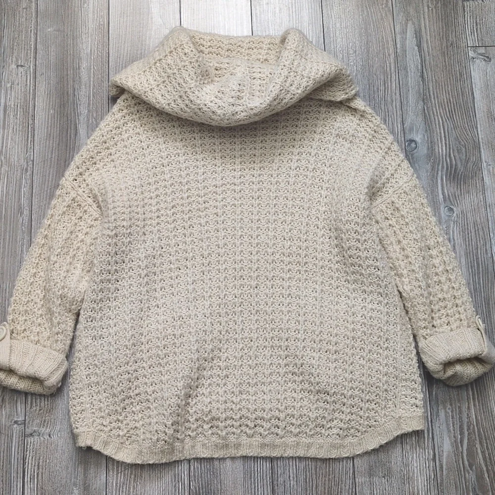 Vero Moda Cream Cowl Neck Textured Knit Sweater S - Picture 7 of 7